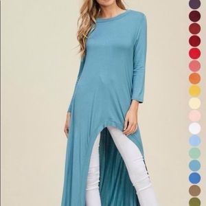 Sea foam maxi tunic —  even cuter in person.